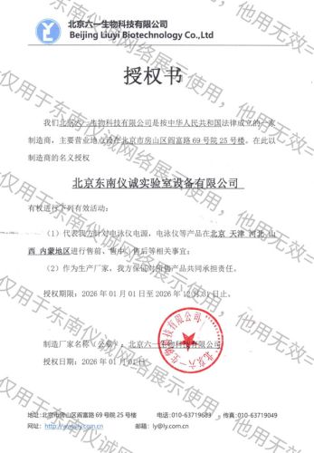 北京六一授权书