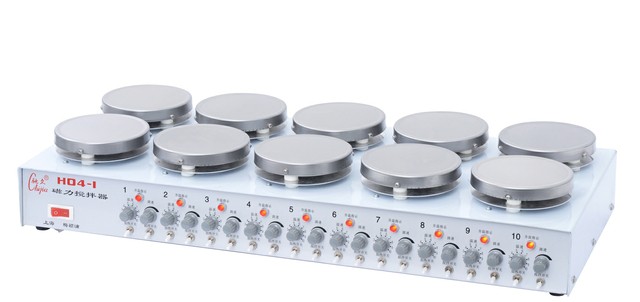 上海梅颖浦H04-1多工位加热恒温磁力搅拌器小容量